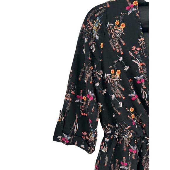 Everly Top Blouse Shirt Womens Size Small Floral Fairy Grunge Whimsigoth - Picture 3 of 8